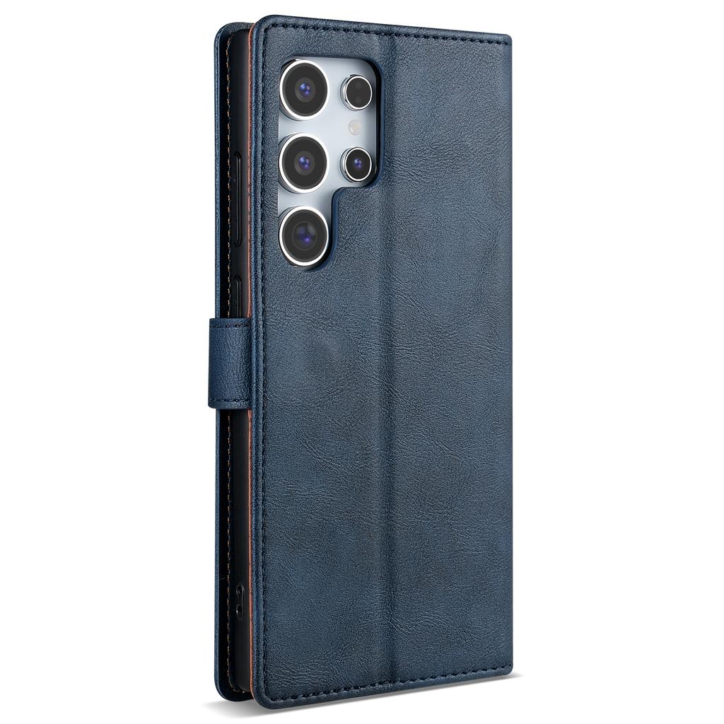 N.BEKUS CSJ-001 For Samsung Galaxy S24 Ultra Case Wallet Card Slots Phone Leather Cover