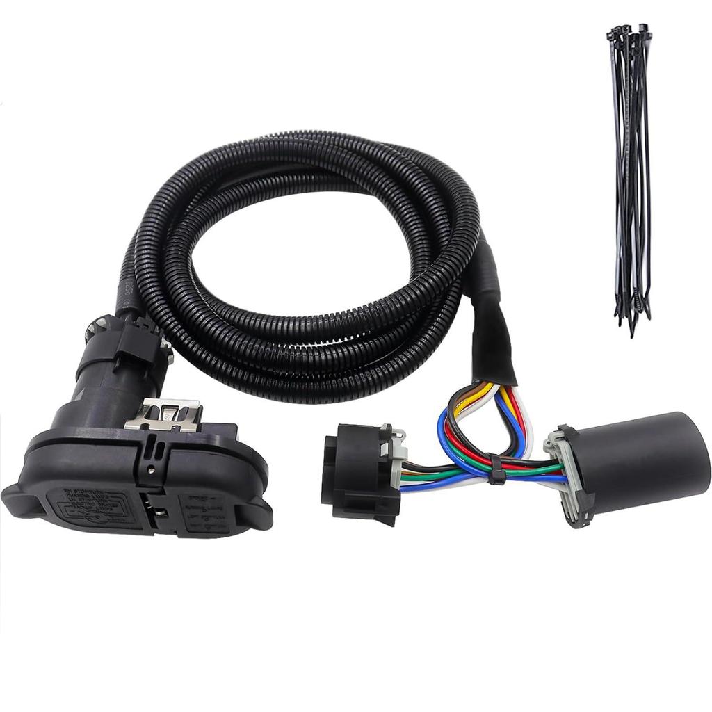 American RV Trailer Tail Light & Signal Power Cord: 4-Pin/7-Pin Wiring Harness Extension