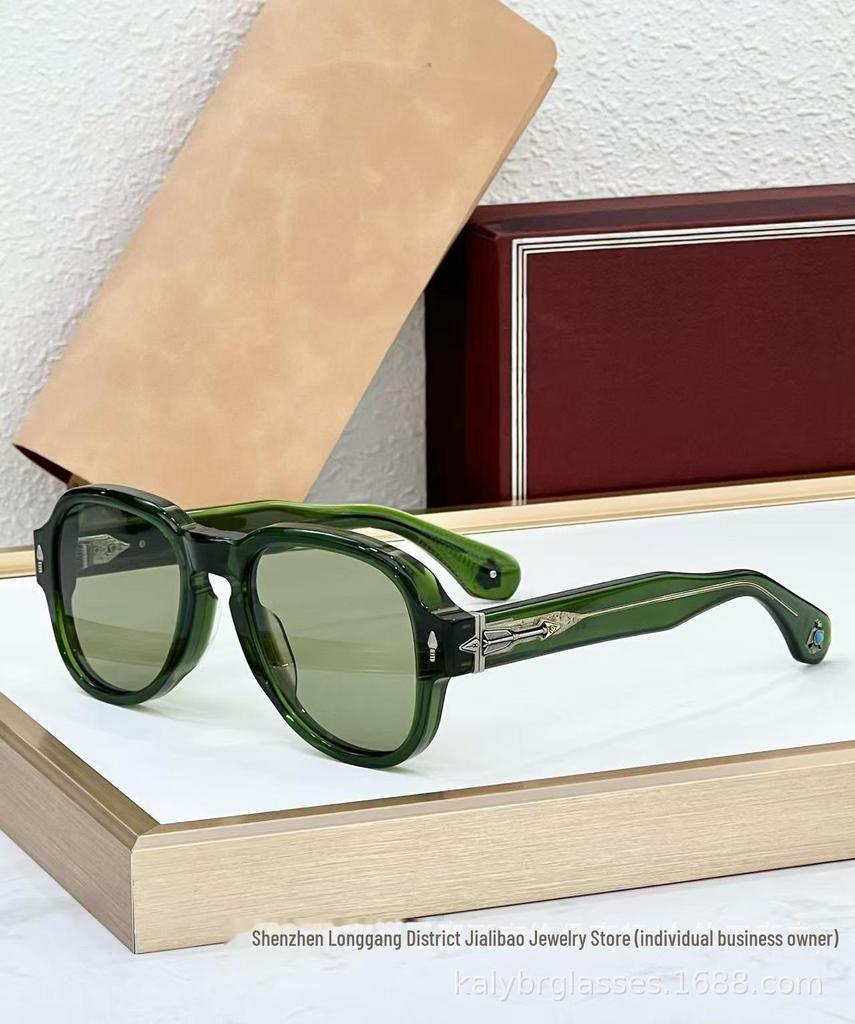 JACQ JMM High-End Retro Turquoise Frog Mirror Zonnebril van REDCLOUD