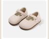 Spring 2026 Soft Sole Leather Baby Walker Shoes with Doll Print - Non-Slip Design