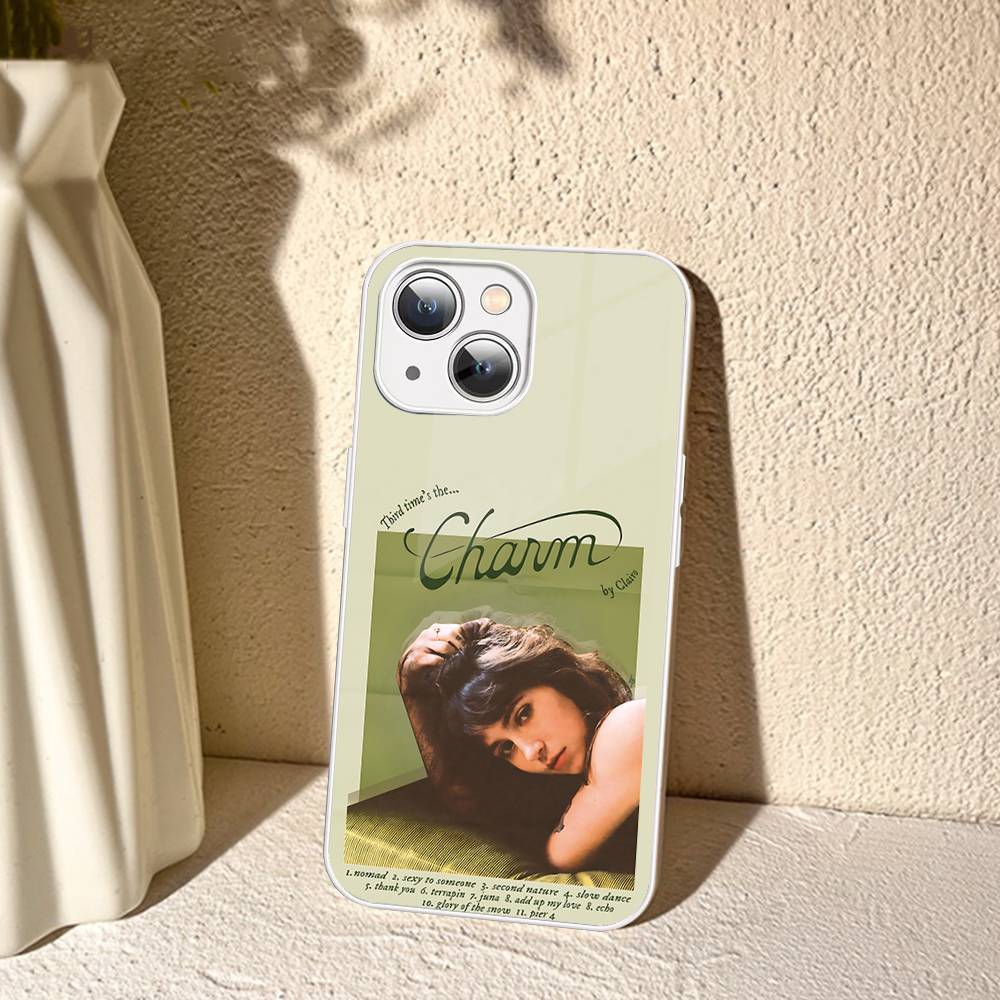 

Singer C-Clairo Tempered Glass For Iphone 14 13 12 11 Pro Mini XS MAX 14Plus X XS XR Cover iphone XS