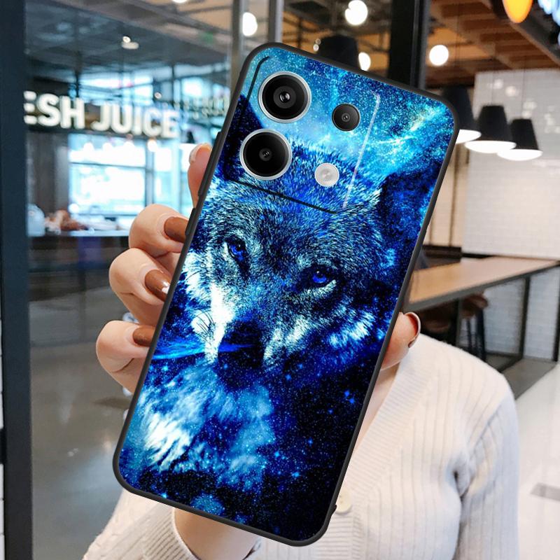 Animal Wolf Galaxy Case For Xiaomi Redmi Note 15 Pro Plus 10 11 12 13 14 Pro Redmi 15 15C 10C 12C 13C 14C Cover