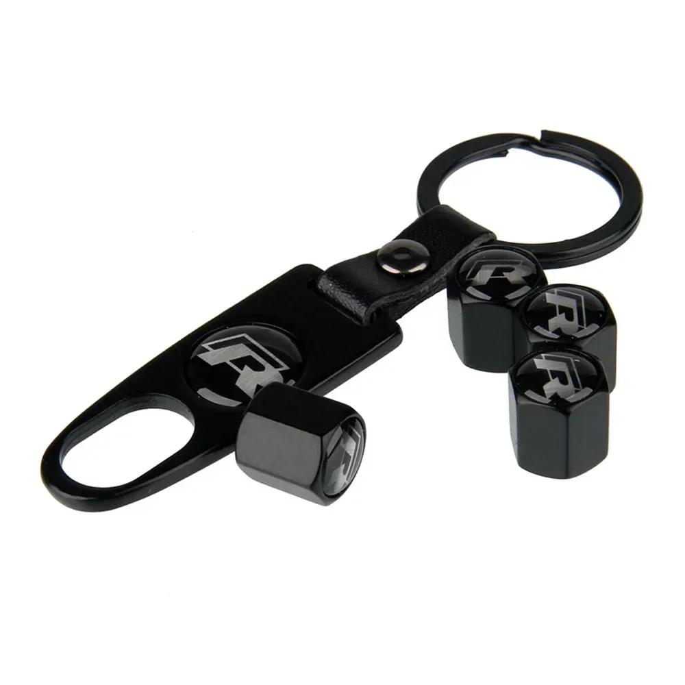 2026 Heiß Für Volkswagen VW Auto Rad Reifen Ventil Kappe Schlüsselanhänger für Volkswagen GTI S Racing Rline Logo Polo Golf Passat Touran Bo