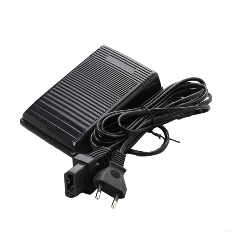 Nähmaschinen Fußpedal mit Kabel Effizienzsteigerung durch einstellbare Geschwindigkeit 50/60Hz Universelles Nähzubehör