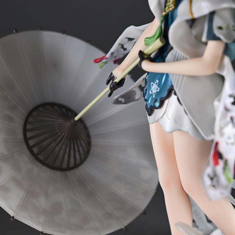 Cute Anime Figure Snow Princess Long Hair Wishing Panda Hatsune Miku 2D Model Desktop Toy Decoration Ornament Collection Gifts