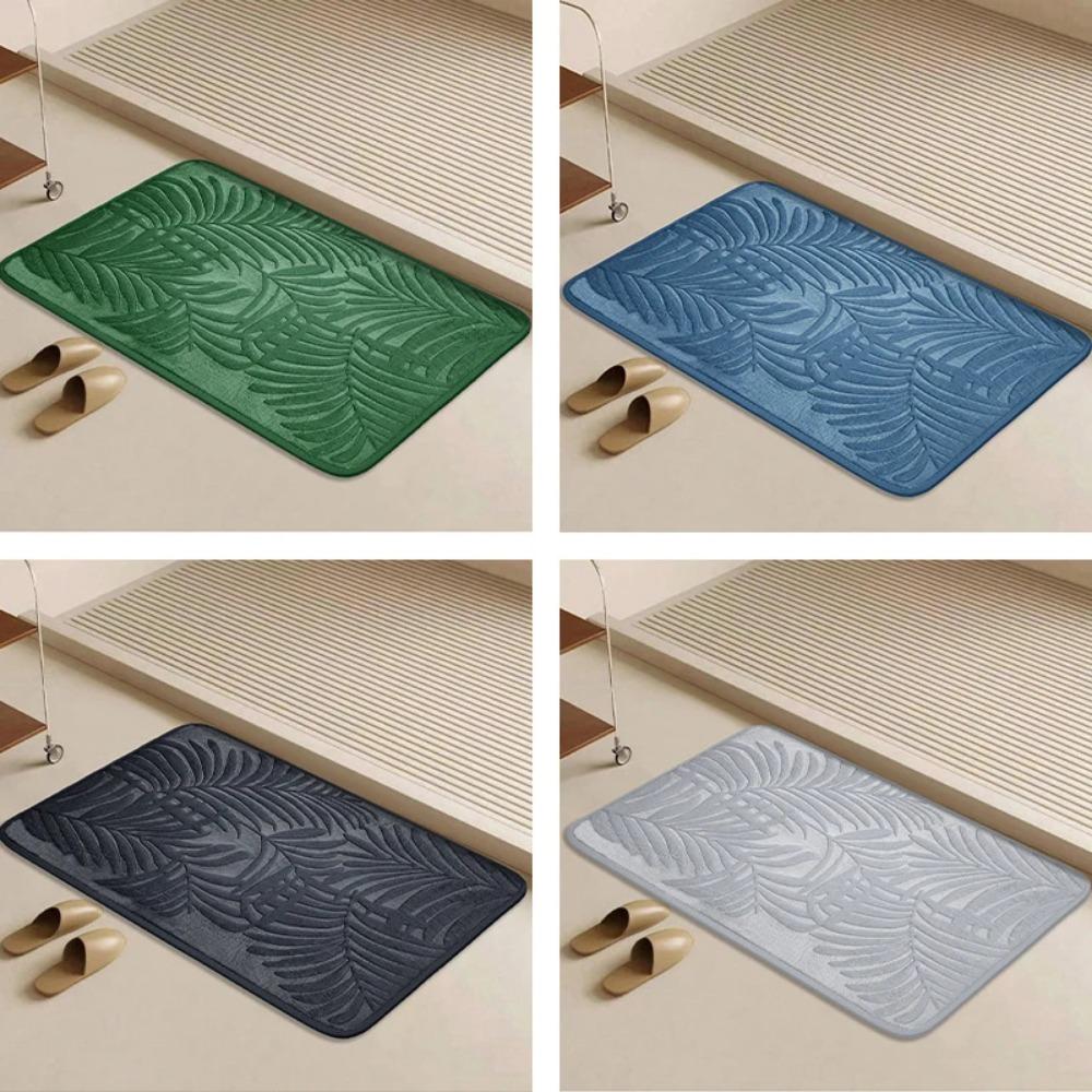 Tapis Antidérapant Mousse à Mémoire Tapis de Sol de Salle de Bain Tapis de Bain Salon Chambre Cuisine Tapis Ménager Tapis de Salle de Bain Absorbant