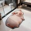 Tappetino da Bagno in Diatomea a Forma di Gatto Carino 3D Super Assorbente Antiscivolo Asciugatura Rapida Zerbino per Bagno per Amanti dei Gatti Decorazione per la Casa Regalo