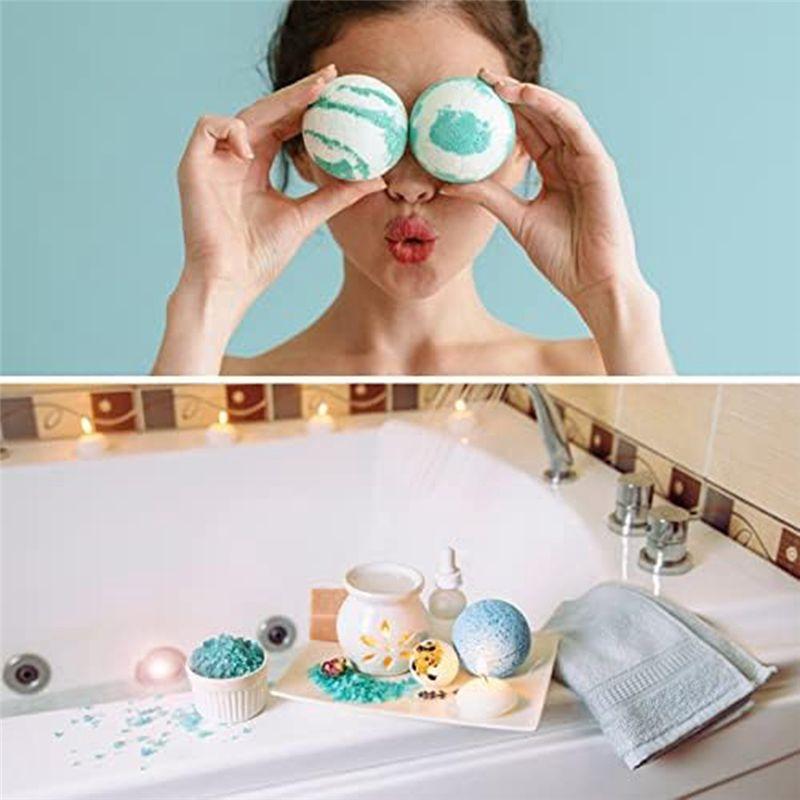 A60Z20 PCS 10 Set DIY Metal Bath Ball Mold For Crafting DIY Making Supplies 5.5X2.5Cmmay