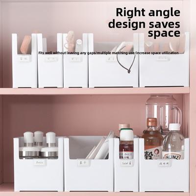 Right Angle Rectangular Kitchen Desktop Dormitory Cabinet Storage Box