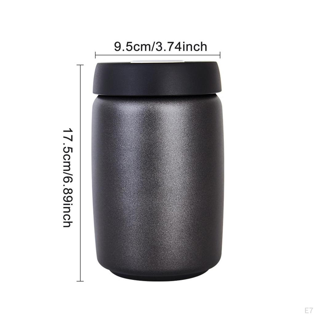 Airtight Coffee Jar Multipurpose Vacuum Seal Container for Rice Cookies Nuts 400ml 9.5x9.5cm