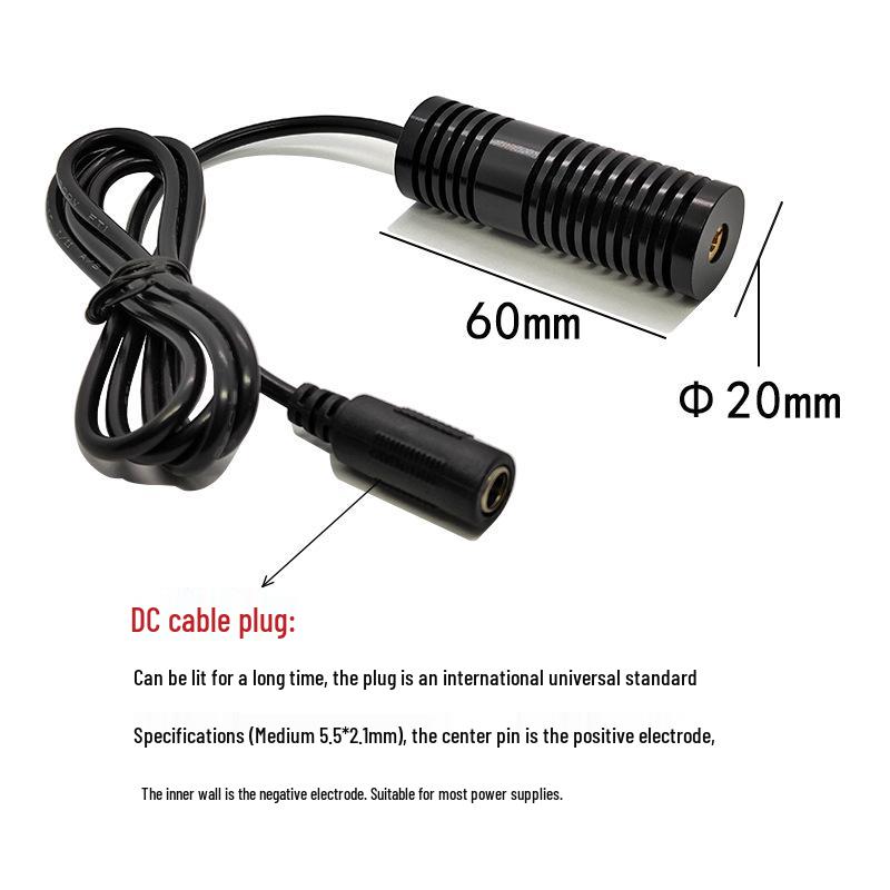 High-Quality 100mW 650nm Red Laser Module with 20x60mm Glass Lens