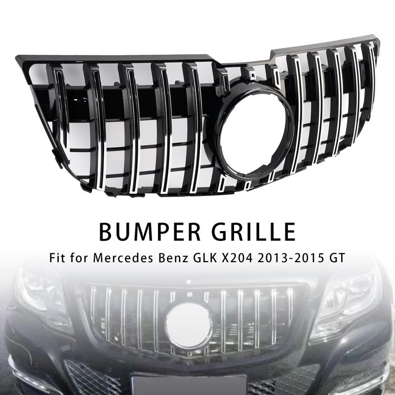Artudatech Front Grille Grill Mesh Chrome For Mercedes Benz GLK X204 2013-2015 GT Car Accessories 2014