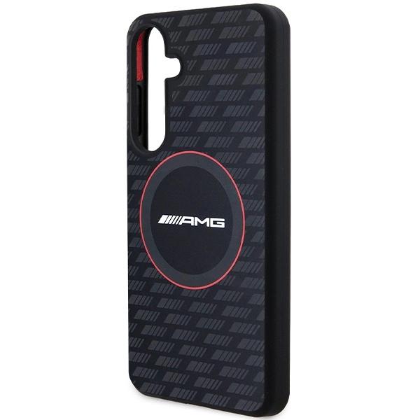 Amg Silicone Carbon Pattern Magsafe Case For Samsung Galaxy S24+ - Black