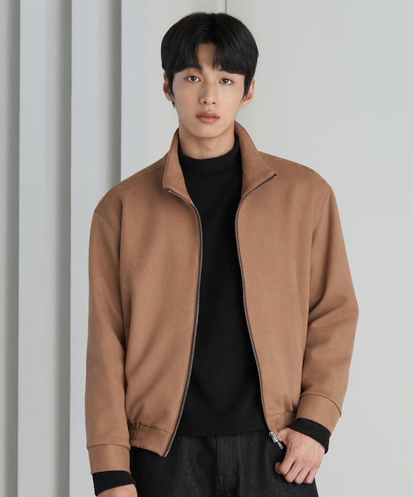 HYOJI 26 Fw Suede High-Neck Blouson Crop Leather Jacket (2 Colors)