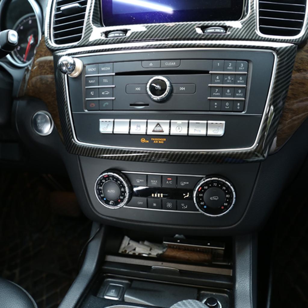 Carbon Fiber ABS Center Trim For Benz GL X164/GLE W166/GLS X166/ML W164 2013-19