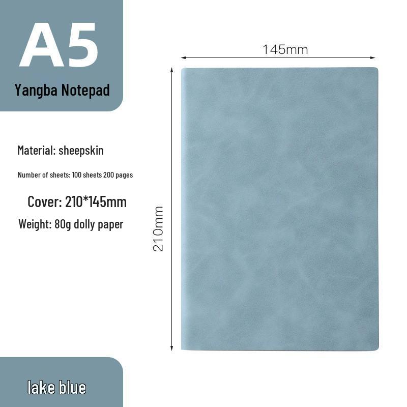 A5 Retro Sheepskin Notebook Set with Pen – Custom Softcover for Business or Student Use