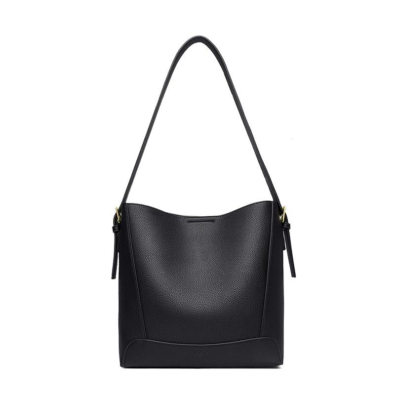 

Bucket bag women s new women s fashion large-capacity commuter portable shoulder messenger bag women s bag чёрный