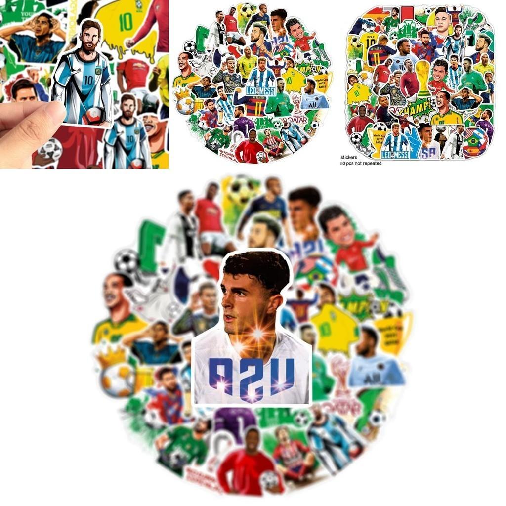 The Fifa World Cup Qatar Stickers For Laptop Skateboard Guitar 50pcs Waterproof Pvc Cute Cool