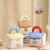 Large Capacity Cute Makeup Bag with Zipper Closure Portable Cosmetic Organizer Bag with Handle for Outdoor Travel School Use