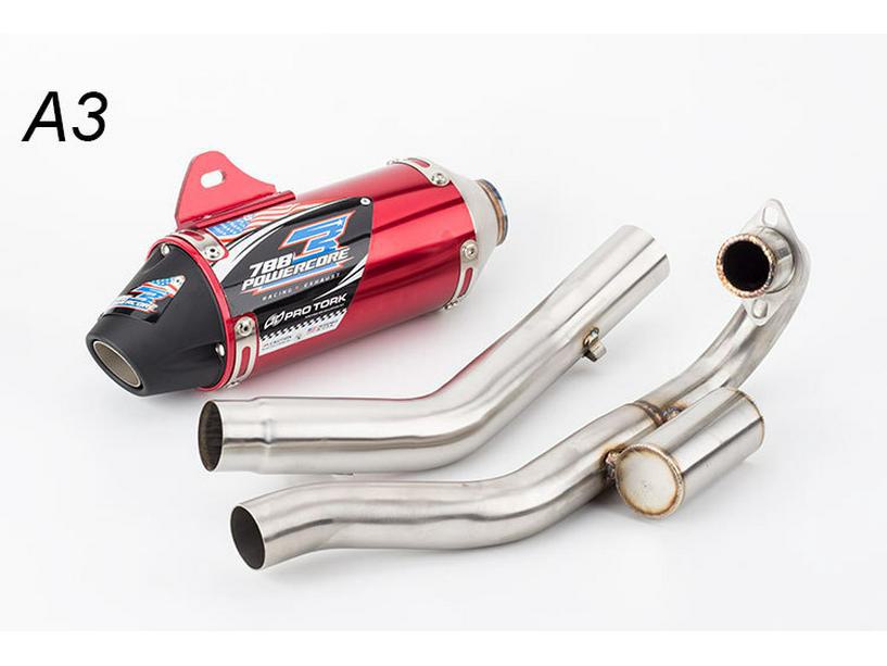 Модифицированный выхлоп для внедорожных мотоциклов CRF150, CRF230 и CRF250 красный