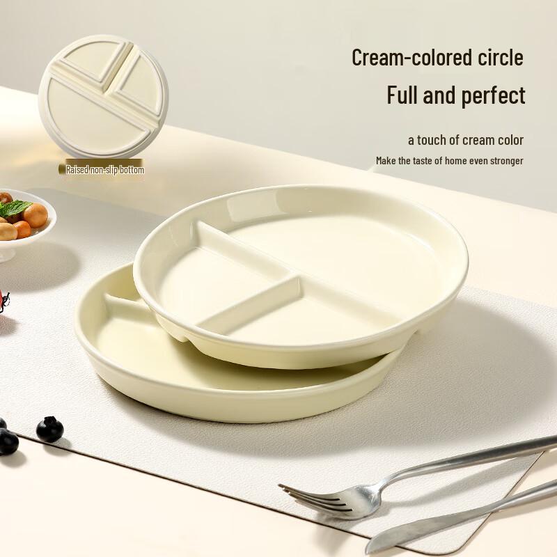 Piatto piano diviso in ceramica