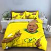 Soccer player graphic design. Bedding sets Duvet cover sets Duvet covers Pillowcases(1*Duvet Cover 2*Pillowcases without duvet insert)