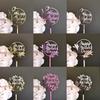 New Happy Mother'S Day Birthday Cake Topper Gold High-Grade Acrylic Mom Party Cake Toppers Mother'S Day Gifts Dessert Decoration