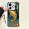 Goldener Karpfen Glücklicher Koi Beschichtung Handyhülle Für Xiaomi Poco X5 X6 X7 X8 Pro Max F8 Ultra F7 M8 M7 M5S Redmi 15C 15 14C 13C 13 X3 12