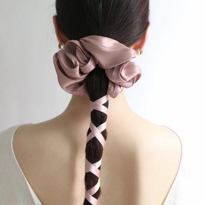 noCTURN SILK Ribbon BIG SIZE SCRUNCHIE (3color)