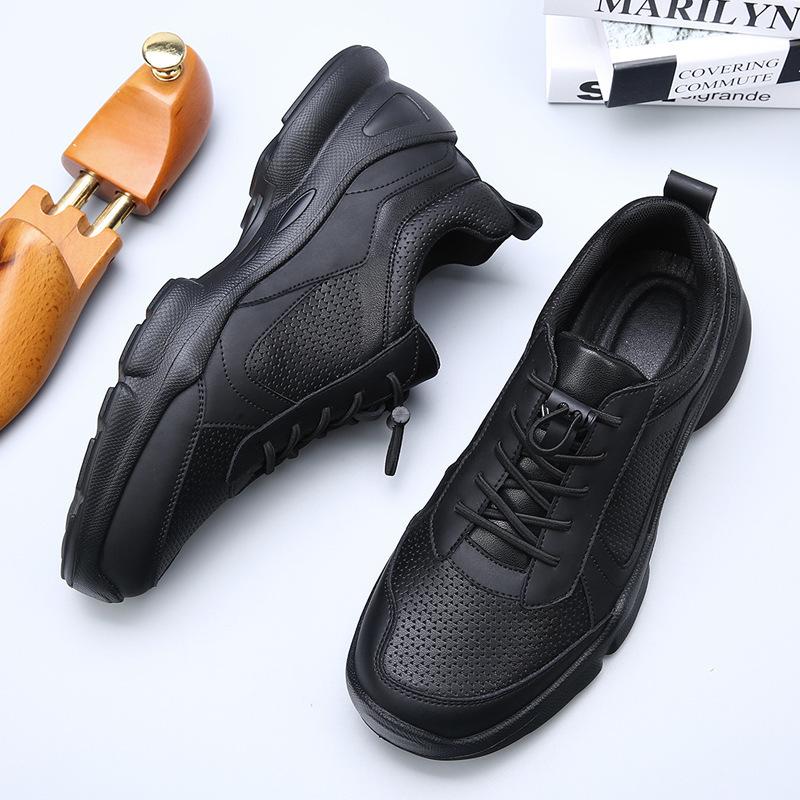 Love a certain step with the same leather walking shoes men's breathable sports and leisure shoes men's lightweight wear-resistant and non-slip runnin