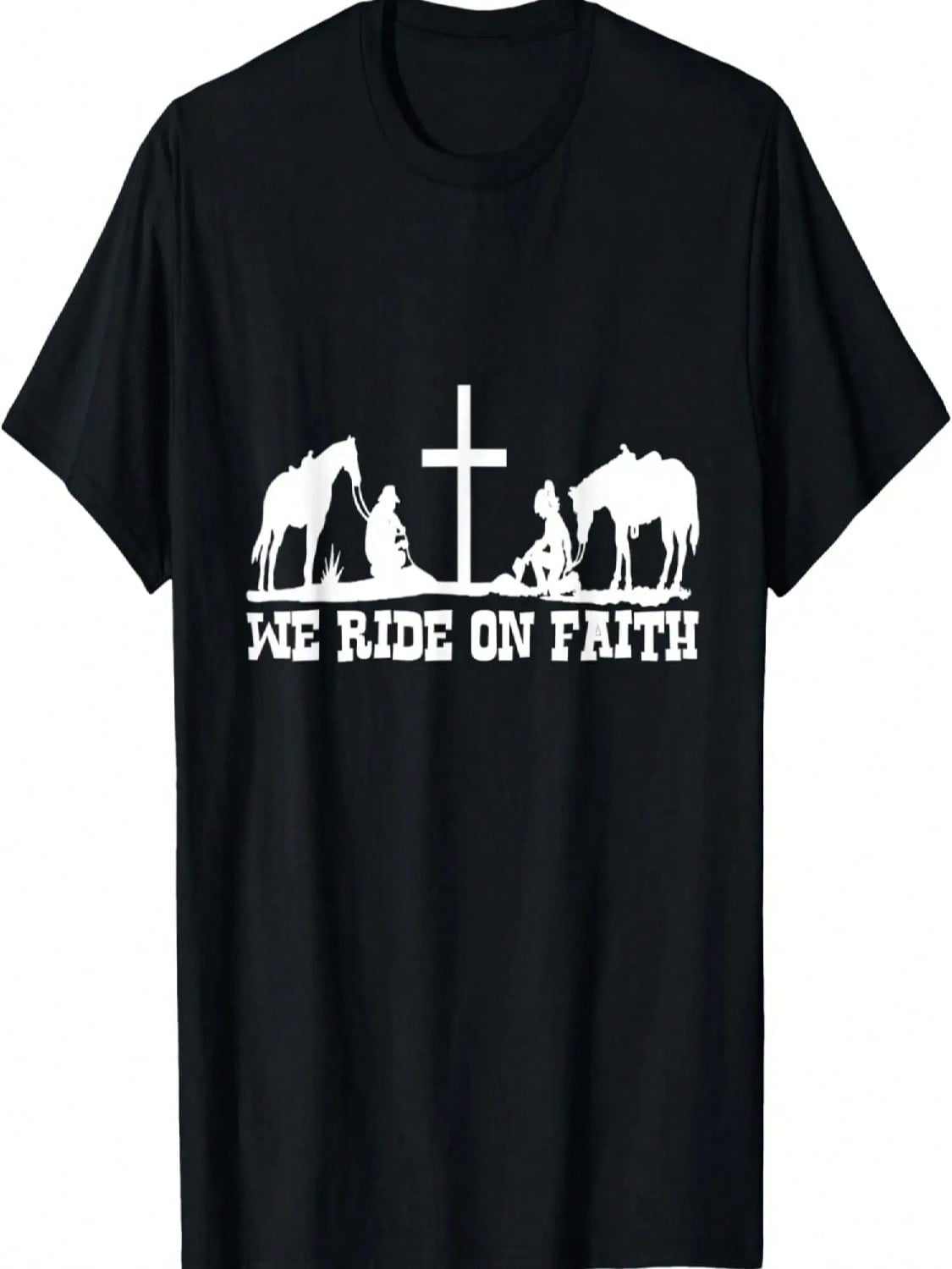 We Ride On Faith  Horse Rider T-Shirt S разноцветный