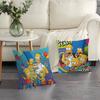 Cushion Cover Car Throw Pillow Case For Sofa Car Christmas Gift Anime The Movie S-Simpsons-S