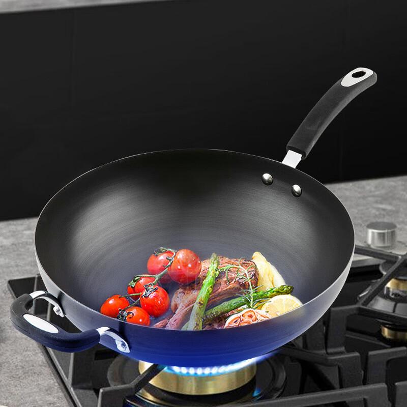 Triceratops 32cm Aluminiumlegierung Flachboden-Wok