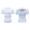 Compressie T-shirts voor Mannen Korte Mouw Sportschool Workout Fitness Onderhemden Sneldrogend Atletisch T-shirt Top 10095