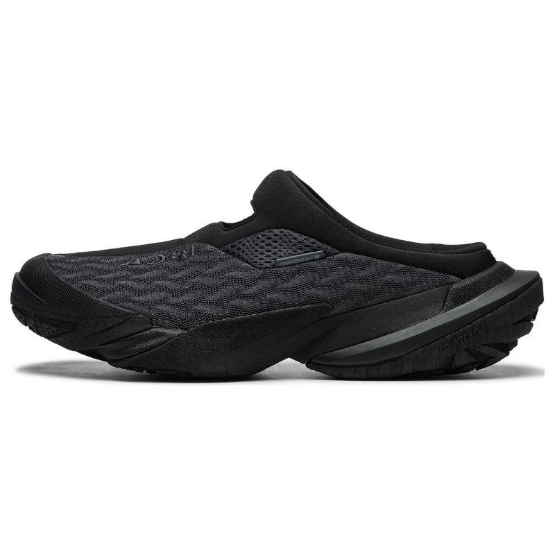 Li Ning Cf Series Hiking Slipper Comfortable Versatile Shock Absorbing Durable Low Top Casual Shoes Unisex Sneaker Black AGLU177-2