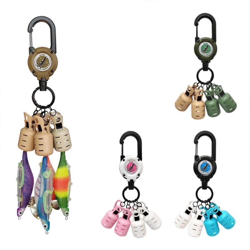 Squid Jig Protector Fishing Hook Cover with Retractable Buckles Fishing Lure Protective Caps Fishing Hook Bonnets