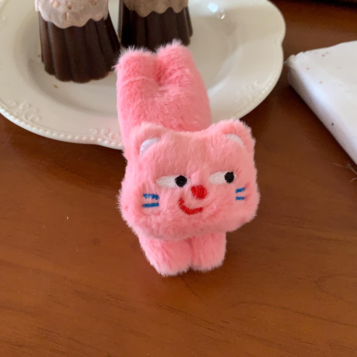 

1 шт. Плюшевый мишка-пудинг, мультяшная заколка для волос, женская, осенне-зимняя, боковой зажим, милая заколка-невидимка, заколка для волос