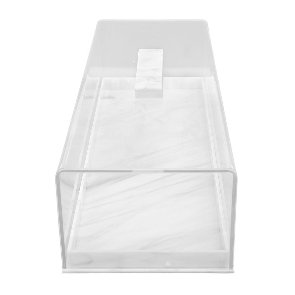 Acrylic Material Pastry Display Case Top Handle Cake Platter Cookie Display Tray Pastry Serving