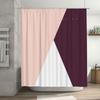 Vibrant Floral Print Shower Curtain Dark Navy Color with Red Berry Embellishments Bathroom Decor Accessories for Home Decoration