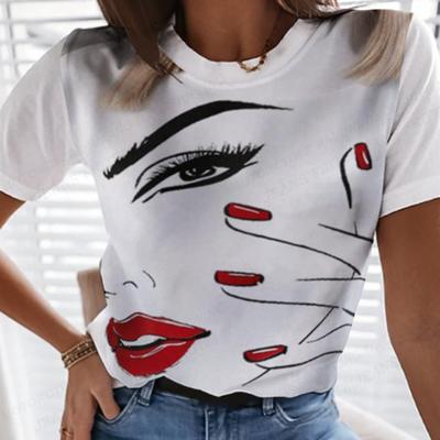 Moteriški marškinėliai Sexy Girl 3d Print Marškinėliai Moteriški Y2k madingi marškinėliai trumpomis rankovėmis marškinėliai marškinėliai Afrikos Moterų Camiseta Mergaičių drabužiai