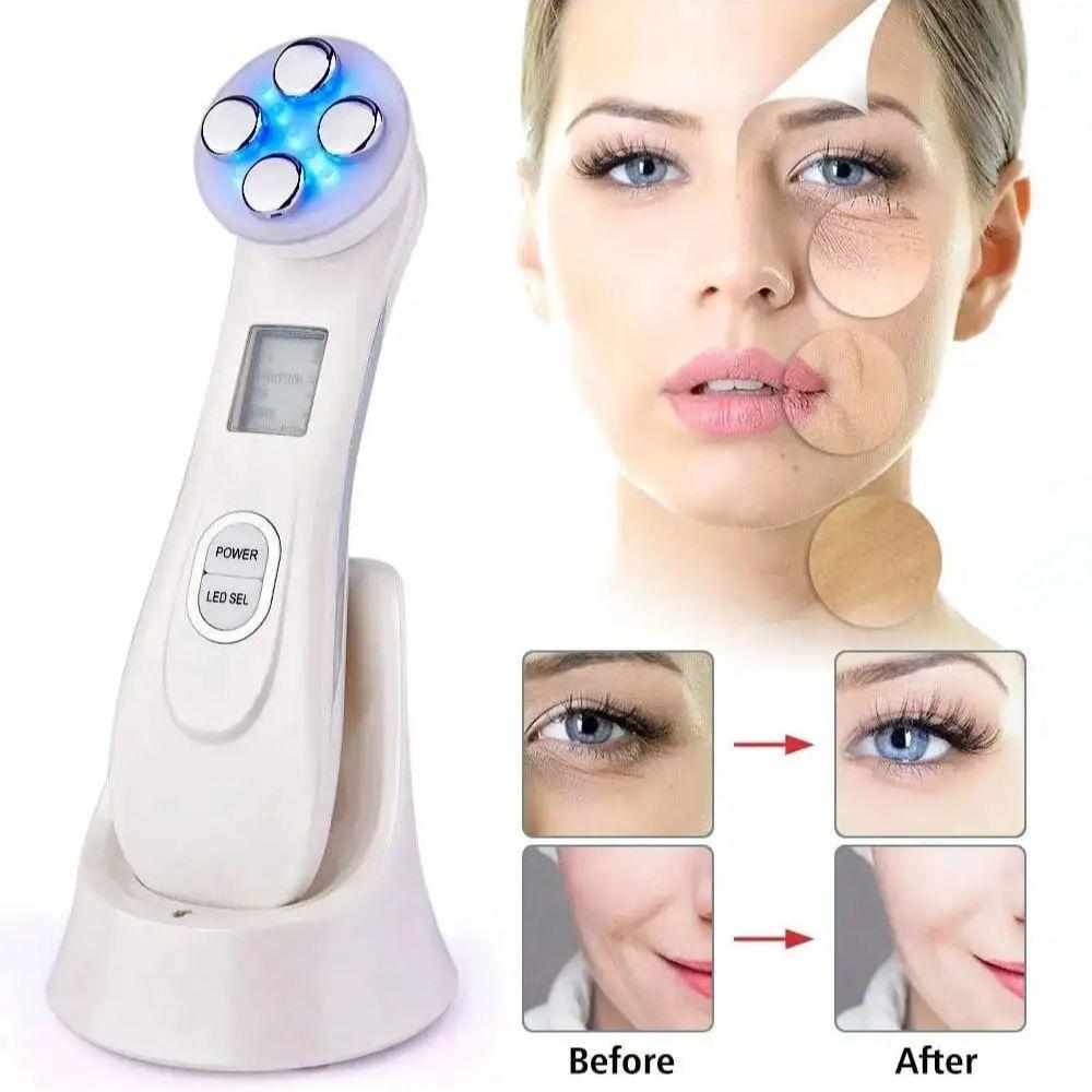 

2026 Mini for Face Skin LED Rejuvenation Wand Face Skin Care Massage Beauty Device,Facial Beauty Massager Rechargeable білий