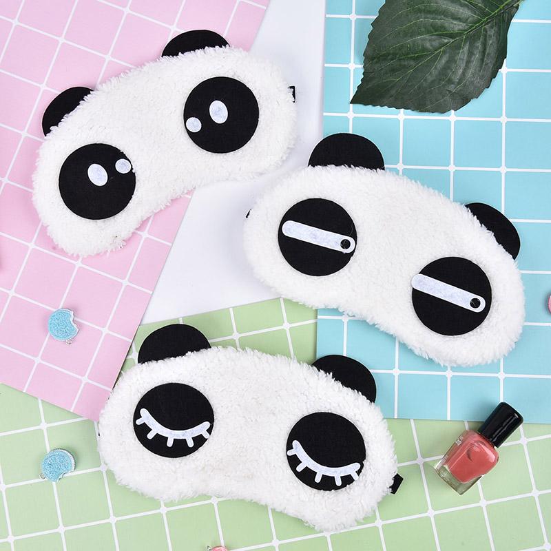 1Pc Cute Panda Sleeping Face Eye Mask Blindfold Shade Travel Sleep Cover Light