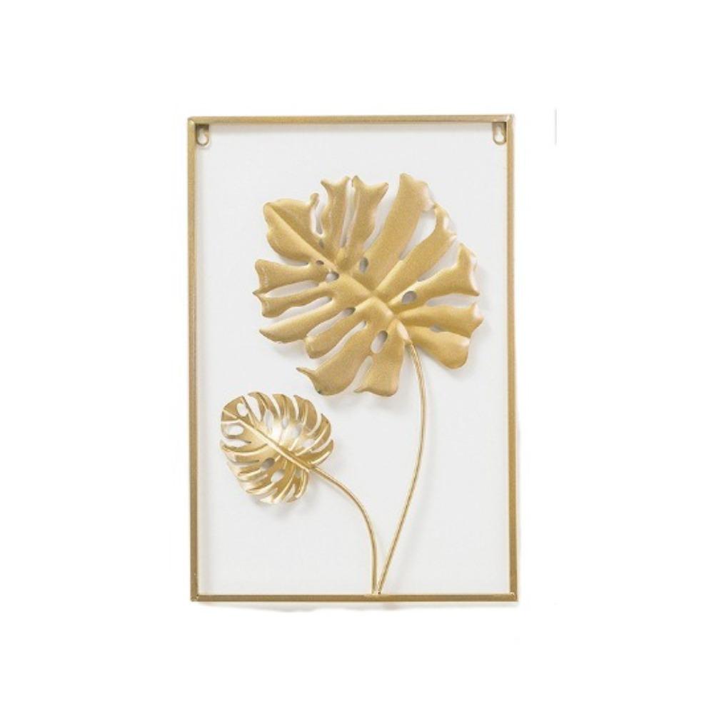 Leaf Shape Wall Decoration Gold Metal Pendants New Decorative Wall Ledges  Living Room