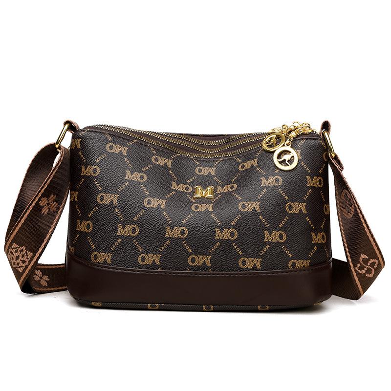 

Женские сумки через плечо из искусственной кожи, сумки через плечо с трехслойными молниями, женские сумки известных брендов