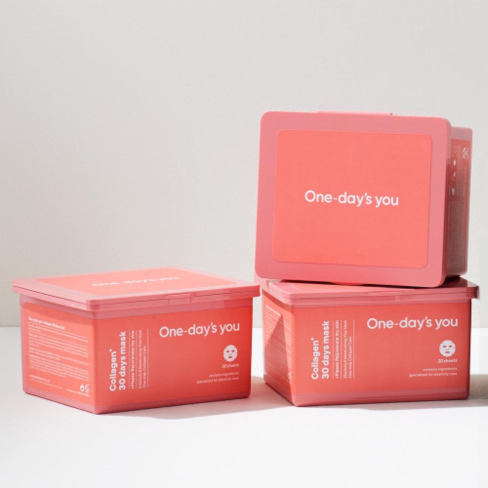 One Days You 30 Days Extraction Collagen Mask Pack 30 Sheet Collagen 30 Mask 30 sheets