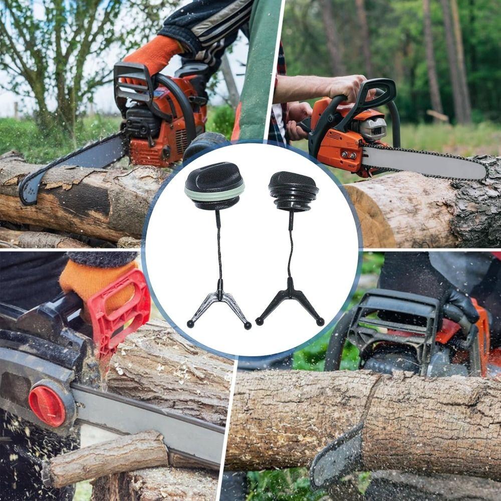 Leak Proof Chainsaw Fuel Cap Replacement Durable Fuel Gas Cap Spare Part Chain Oil Kit for Husqvarna 340 345 346XP 350 353