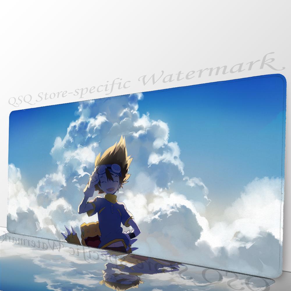 Anime DDigimon Adventure Mousepad Mouse Mat Desk Mat With Pad Gaming Accessories Prime Gaming XXL Keyboard Pad Padding Mat