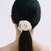 HAS HSU007 Organza-Rose Scrunchie