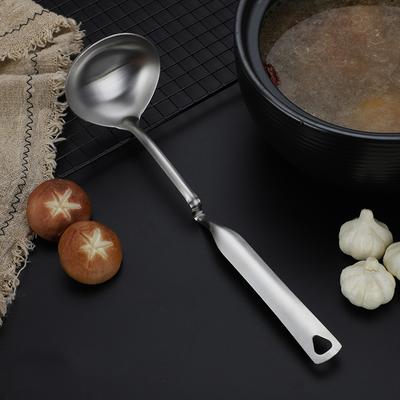 1Pc Stainless Steel Long Handle Ladle Spoon Big Soup Scoop Kitchen Cooking Tool Utensil Hotel Restaurant Hot Pot Spoon