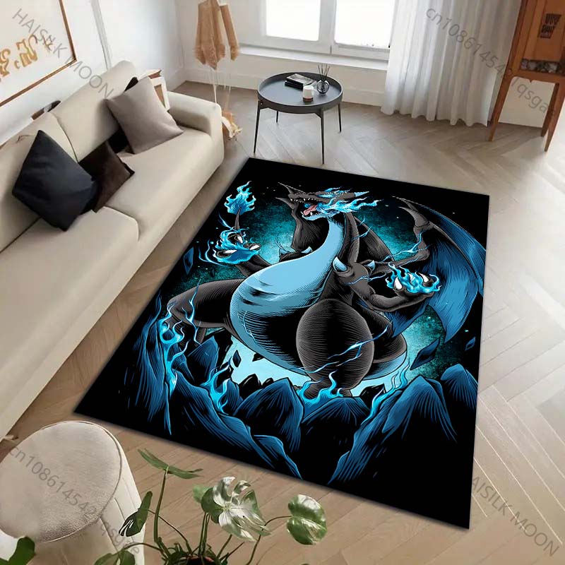 1PC Pocket Monsters Charizard Carpet for Living Room Bedroom Kid's Room Home Decor Area Rug Sofa Cloakroom Play Mat for Gifts